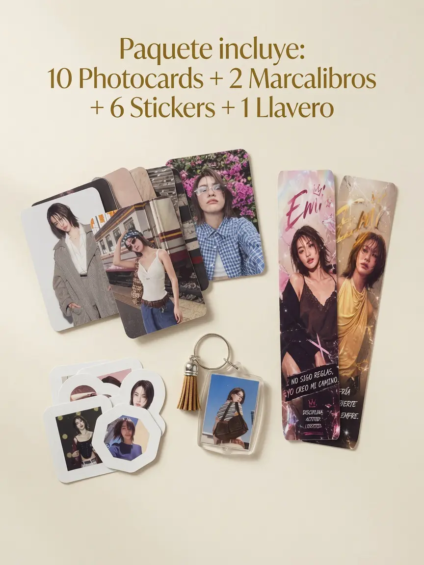 Emi Thasorn Arte GLBundle - Includes Photocards, Bookmarks, Stickers, and Keychain