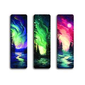 Winter Aurora (Translucent) - UV Printed Acrylic Bookmark