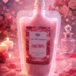 3.5 oz Love Spell Scented Wax Melt Triple Fragrance Excellent Scent Throw for Home Decor & Candle Lovers