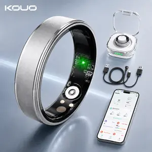 2026 Upgraded Smart  Ring for Women Men,Health Tracker with Heart Rate, Blood Oxygen,  Sleep Monitoring, Step Counting, IP68 Waterproof for iOS and Android, No APP Fee,  Wireless Wearabletech