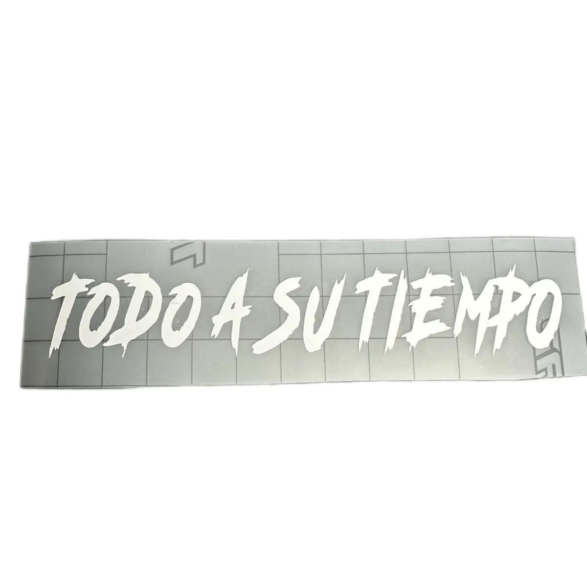 Todo a su tiempo Decal - Measuring 5.45 in x 1in. Perfect for Office Decor Decorative Stickers