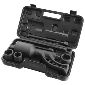 fathersdaygift  VEVOR Torque Multiplier, 1 Inch Drive Lug Nut Wrench/Multiplier Heavy Duty Torque Multiplier Wrench Set, 1: 64 6, 800N. m Lug Nut Remover, Includes 4 Sockets (21-41mm) and Storage Case