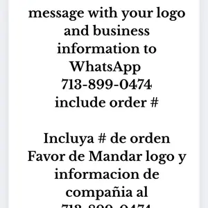 Custom Invoice Notepad 100pgs with Customer Copy Libreta Personalizada de Contrato with Copy for Client Message with Your Logo and Business Information to WhatsApp 713-899-0474 Include Order #