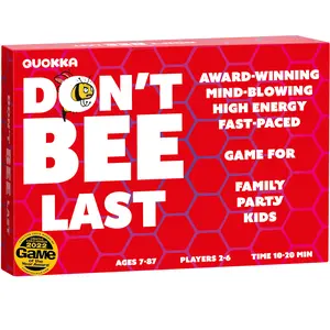 QUOKKA Don’t BEE Last Family Board Game - Fast-Paced Observation Slap Card Family Fun, Tabletop Activity for Ages 7+, Perfect Kids’ Party Option, Family Fun Game, Tabletop Games