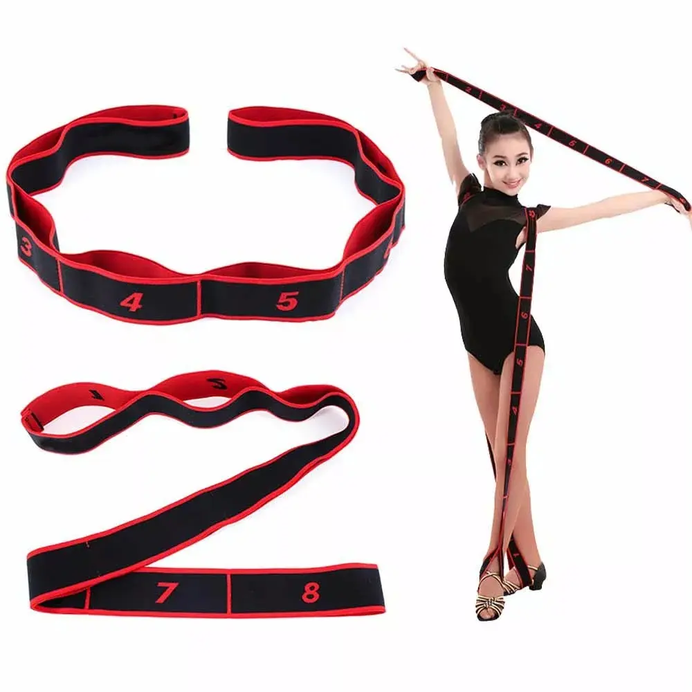 1pc Yoga Pilates Elastic Resistance Band, Stretching Strap For Training Exercise Fitness Home Workout, Workout Bands, Stretching Gear, Yoga Equipment