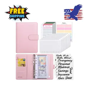 Budget Binder, Money Saving Binder with Zipper Envelopes