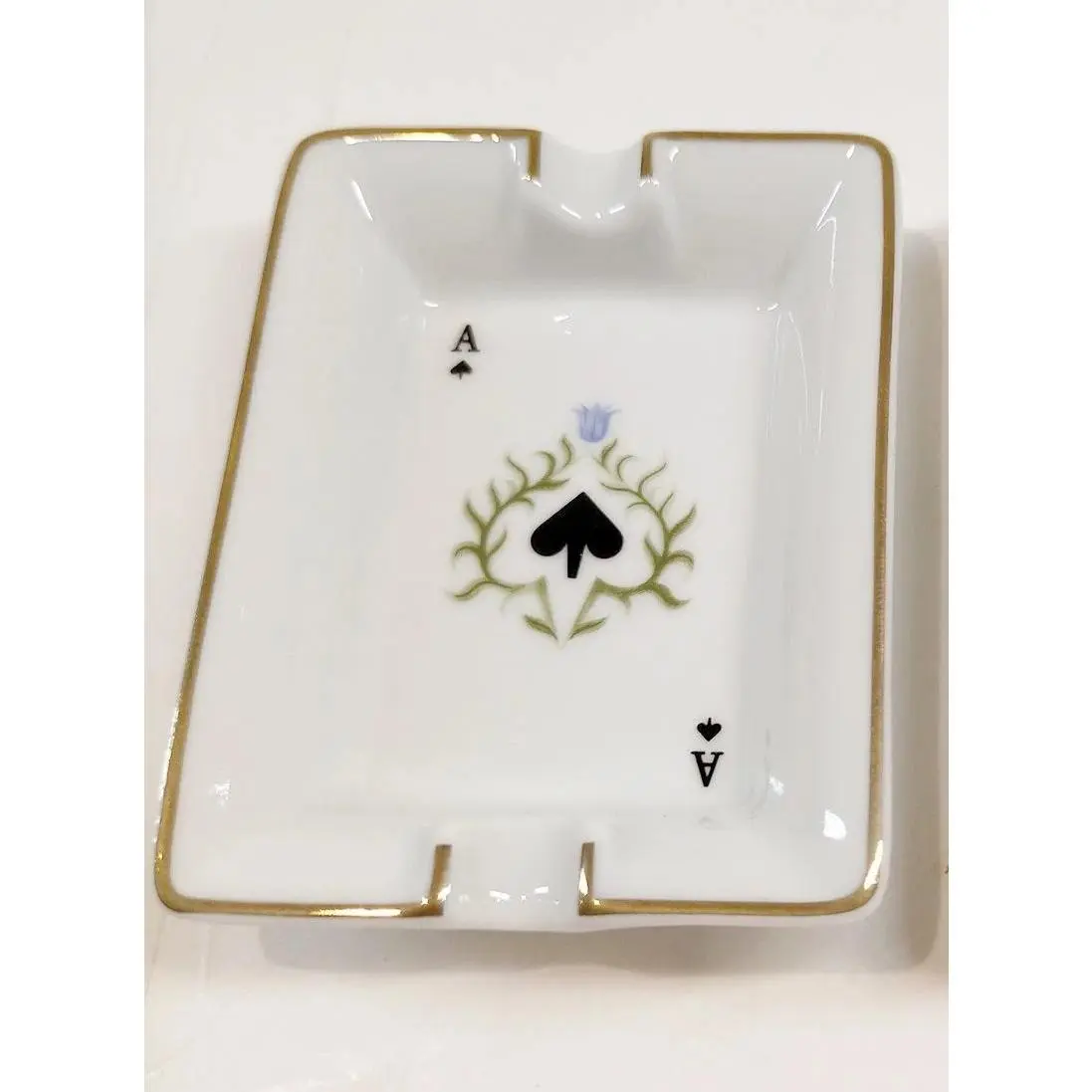 Pre-owned Hermes Ashtray Whites Gold Pottery 11754241393/209210