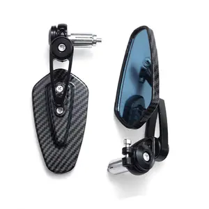 Motorcycle Rearview Mirror Handlebar End, Universal 7/8'' 22mm Motorcycle Rearview Mirror, Motorcycle Accessories for Motorcycle, Bike, Car, Motor Parts Accessories