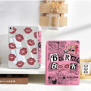 Y-shaped foldable iPad tablet case compatible with iPad 9.7/10.2/10.5/10.9/12.9/Pro 11 (10th generation) with multi-angle adjustment, built-in pen slot, transparent back cover, drop protection, and automatic wake/sleep. Tablet Casing