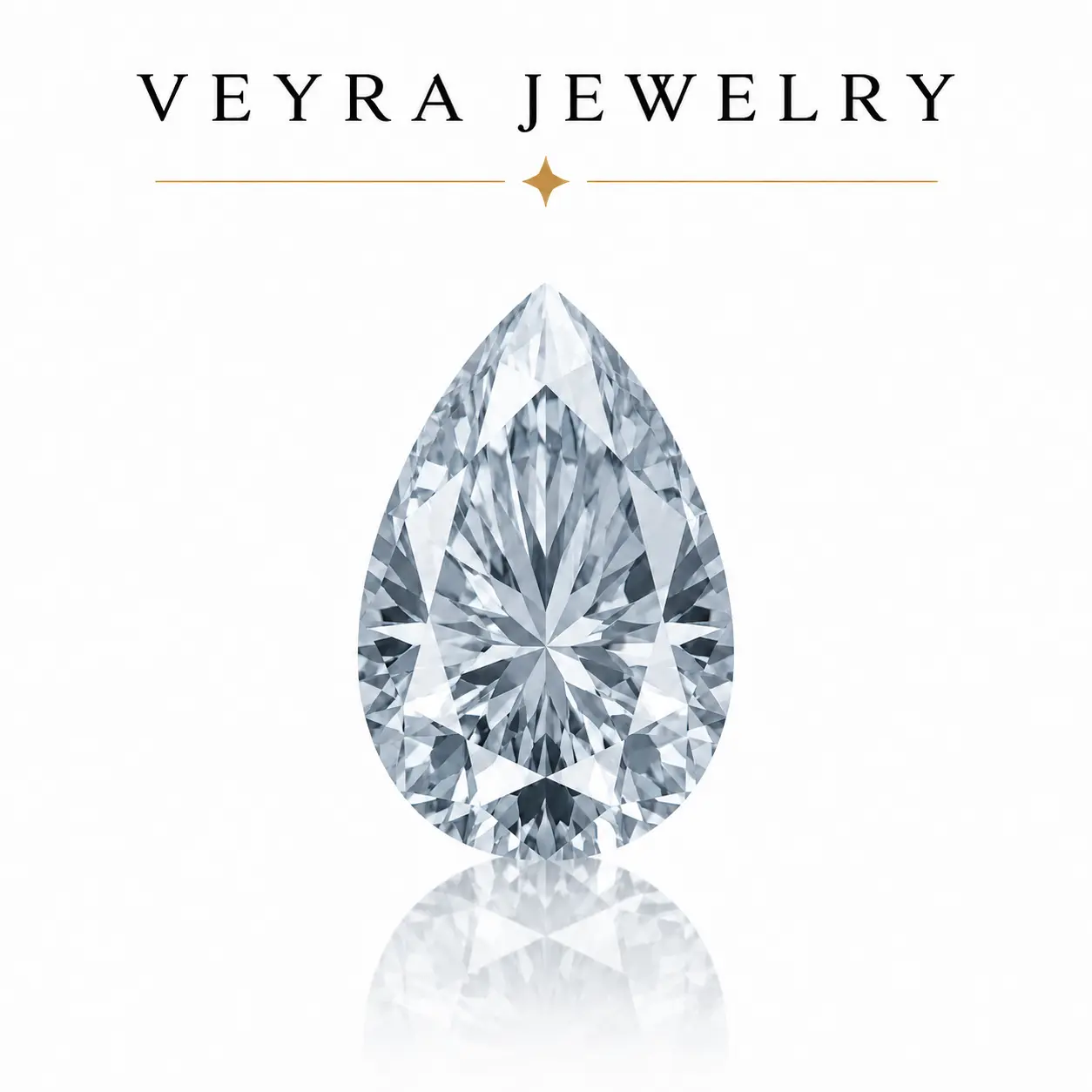 Blue Gray Pear Cut Moissanite Loose Stone | VVS1 Sparkle for DIY Engagement Ring Setting, Premium Lab-Grown Gemstone