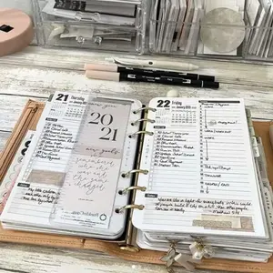 Latest Version 2026 Full Year & 2027 Half-Year Planning Toolkit, 104 Pages Life Area Simple Spiral Bound Planner, Personal Schedule Memo Gift Box