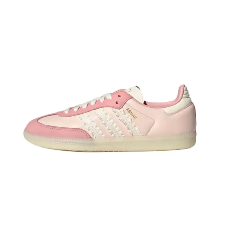 Adidas Samba Ruffle Stripes Pack - Wonder Mauve Cream Women's Perfect Daily Casual Comfort Fashion Footwear Walking Sneaker Trainer Shoe Girl, Walking Shoes, Sports Shoes