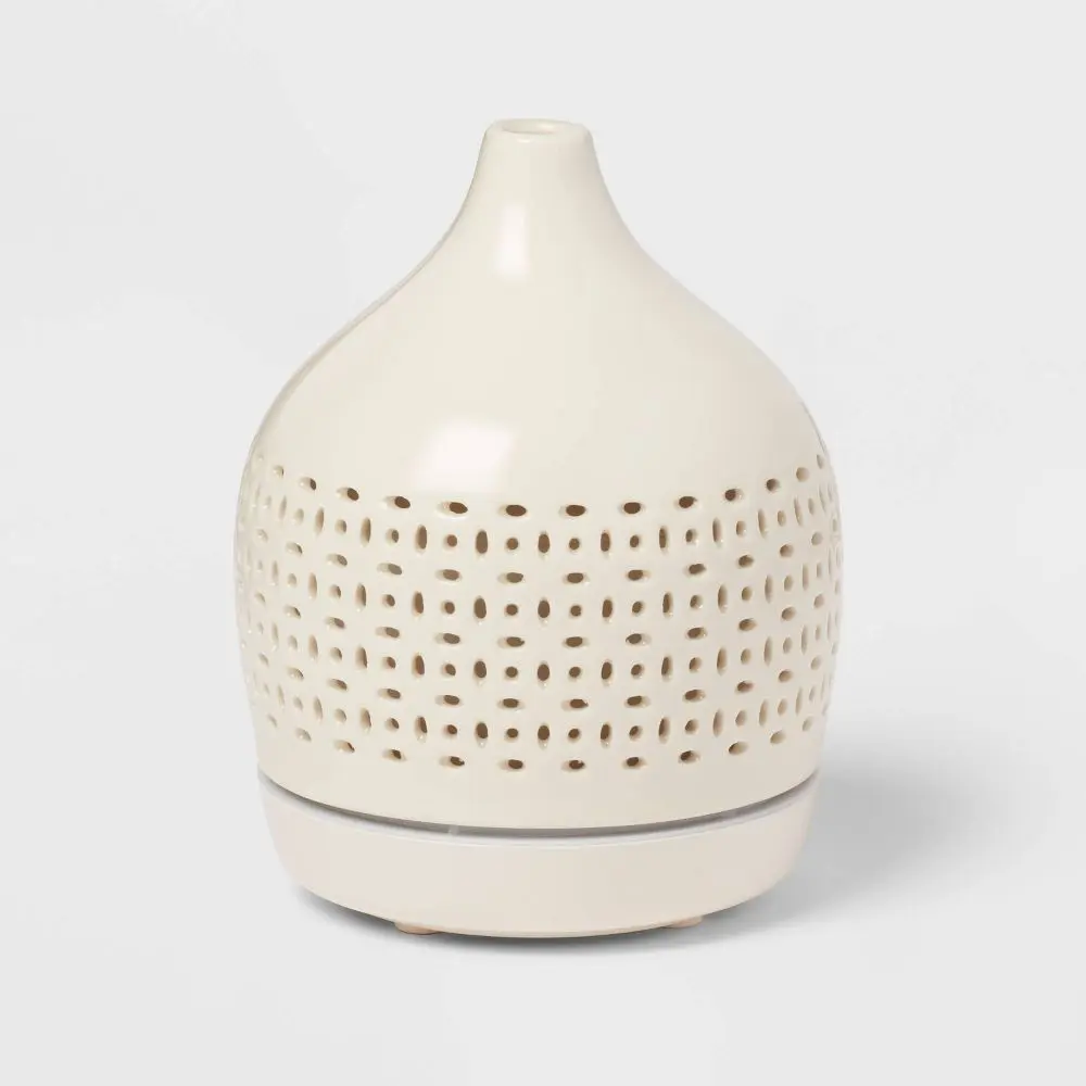 Ceramic Cutout 300ml Large Diffuser White - Threshold: Ultrasonic Aromatic 8hr Run Time