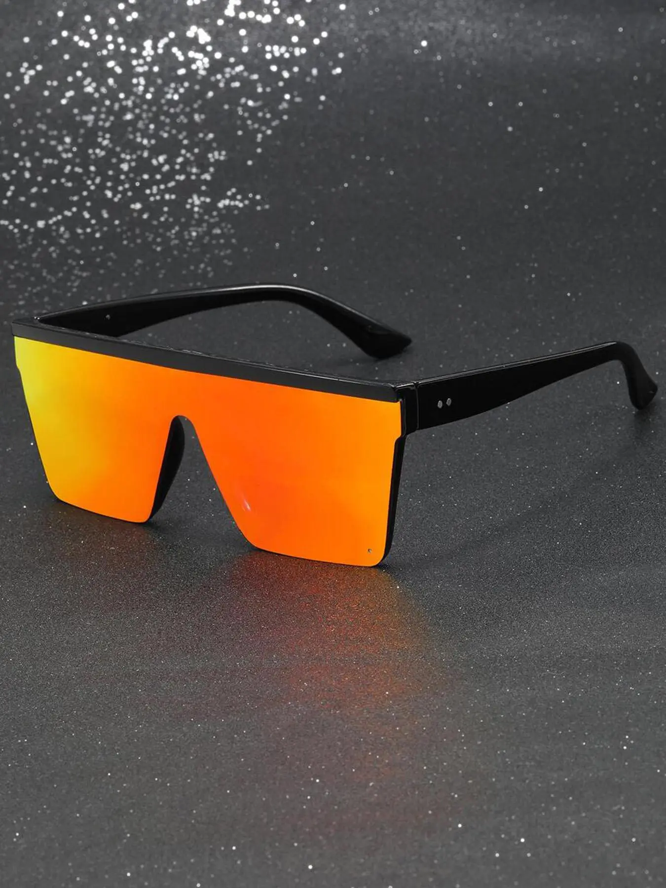 Unisex Street Style Flat Top Sunglasses (1 Pair), Fashionable Frames Sunglasses, Trendy Casual Sunglasses for Everyday Use, Fashion Accessories for Outdoor Activities, Casual Stylish Glasses, Casual Style Eyewear, Trendy Styling Sunglasses