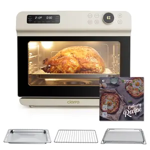 Ciarra NOSH Oven Pro 12-in-1 Steam Oven & Air Fryer, SUS304 Stainless Steel Interior, 25.4Qt Capacity, Self-Cleaning, 24-Month Warranty Countertop Dual Ovens Toaster Ovens Multifunction Oven #Summervibes