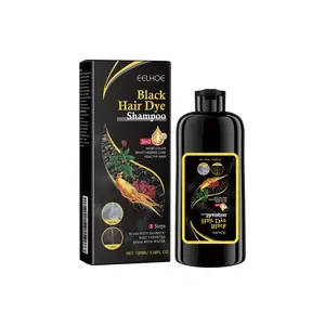 Black Hair Dye Shampoo, Natural Extracts Ginseng Hair Care Shampoo, Moisturizing Hair Care Product for Men & Women, Hair Care & Styling Product for Daily Use, Moisturizer