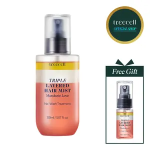 Treecell Triple Layered Hair Mist (150ml/5.07 fl. oz.) - Haircare 3-in-1 Leave-In Youth Treatment, Scented, Lightweight, Hydrating Hydrate, Moisture Repairing Moisturizer with Mini Gift