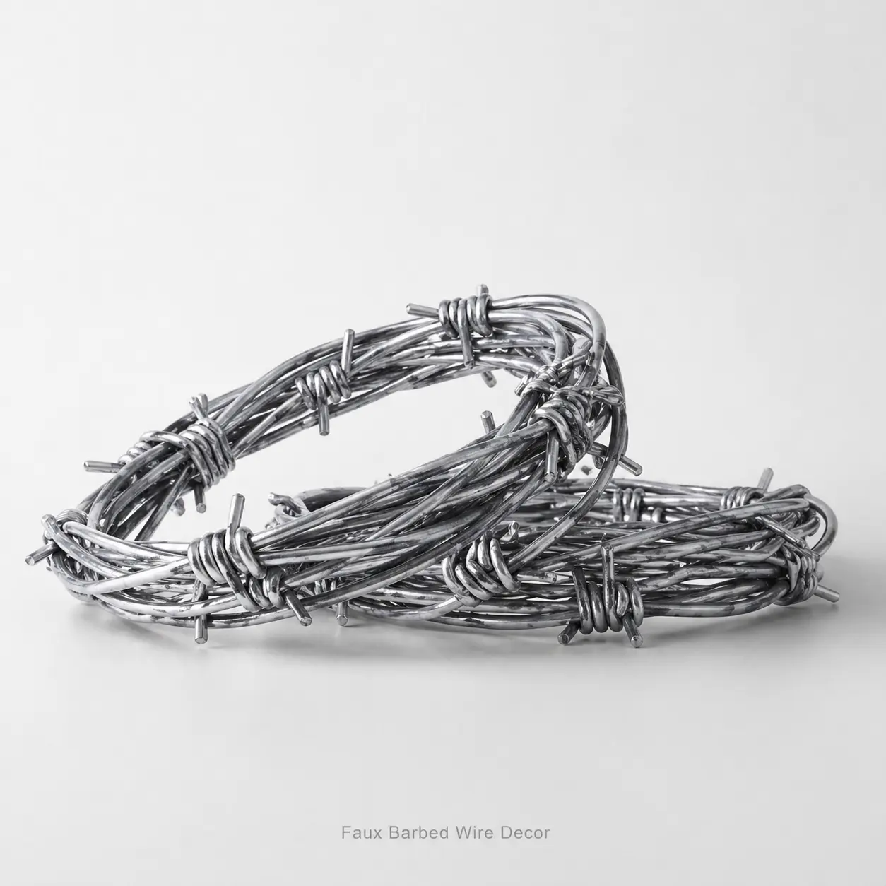2PCS 2.5m Plastic Fake Barbed Wire Party Decoration Supplies, Lightweight Realistic Spooky Prop for Halloween Haunted House, Indoor Outdoor Holiday Display & Cosplay Costume Accessory sohochic