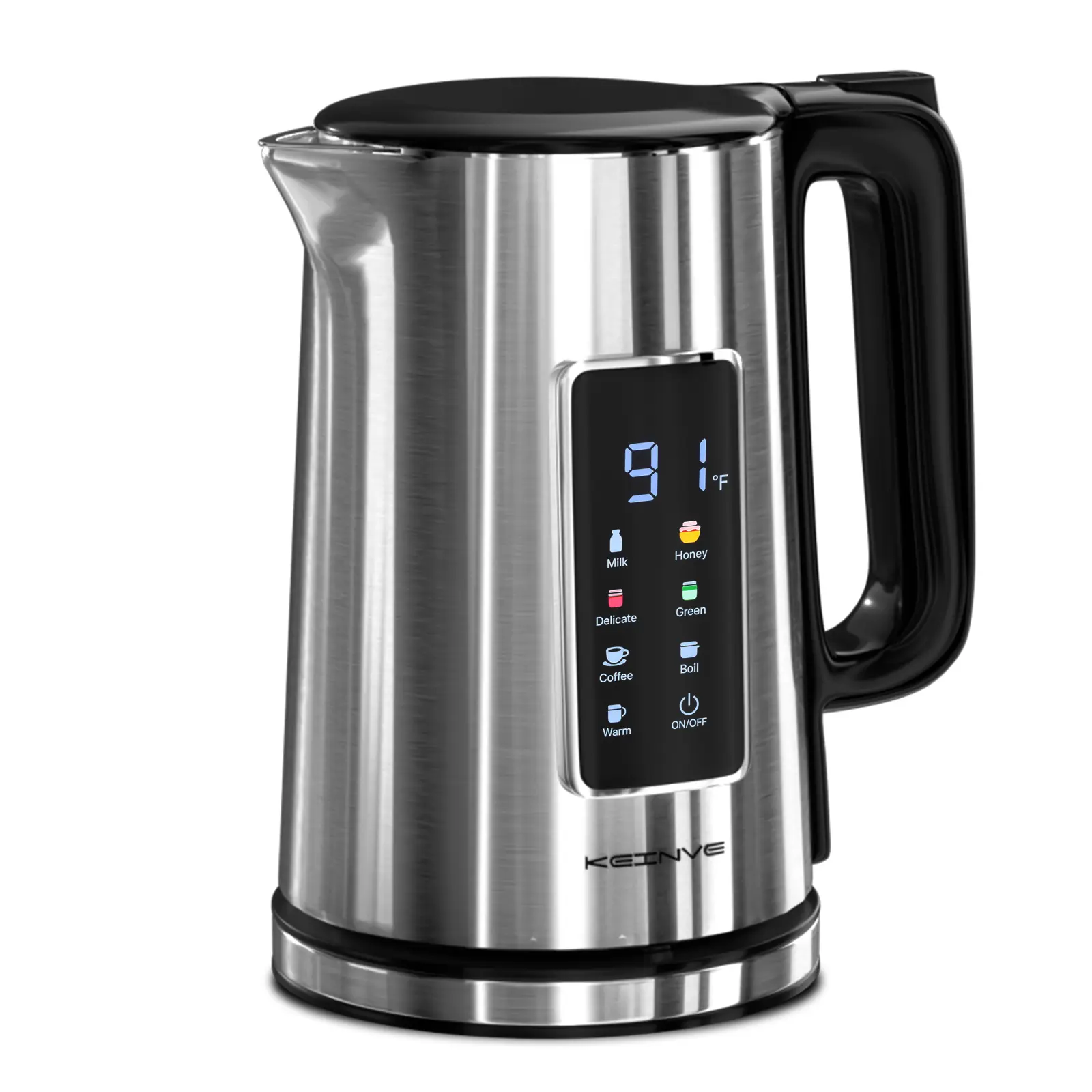 1.7L Electric Kettle with Touch Screen, No Plastic Interior, Double Wall, 6 Temp Preset Temperatures, Fast Boil & STRIX Control Water Boiler