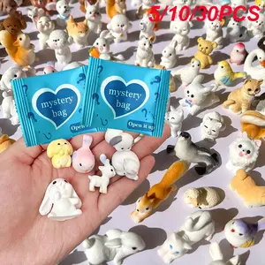 5/10/30 Animal Miniature Resin Models Figures Surprise Mystery Bag, Perfect Gift for Back-To-School, Teacher Rewards, Home Decor, Birthday Party Gifts