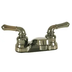 Ultra Faucets Mobile Home/RV 4" Chrome Lavatory Faucet with Lever Handles