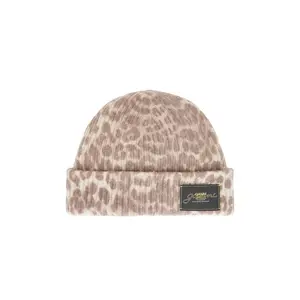 Ganni Graphic Mix Printed Leopard Beanie in Leopard