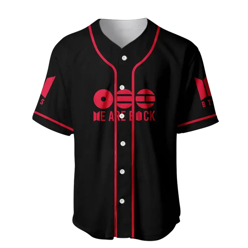 K-Pop World Tour Inspired Baseball Jersey, Concert Style Button Down Jersey Shirt, Unisex Casual Streetwear Outfit | 260126.R0397.ID02