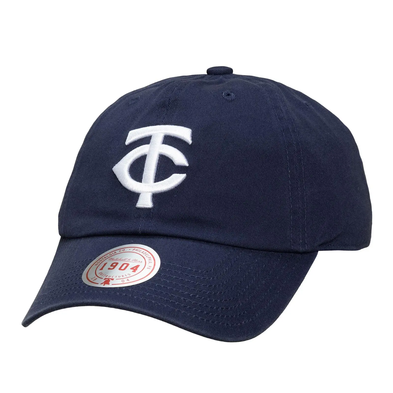 Minnesota Twins Navy 1904 Adjustable Dad Hat MLB Throwback Cap Fan Gear Mitchell & Ness