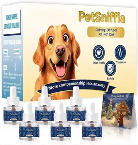 Adanced Dog Calming Diffuser - for aStress, Destructive Behavior, Pee Accidents, Separation Anxiety, Barking, Aggression & Chewing - 2 count Refill Included 30-Day each - Packaging May Vary