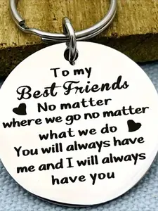 2pcs Friendship Stylish Keychain, Best Friend Gift, Birthday Gift
