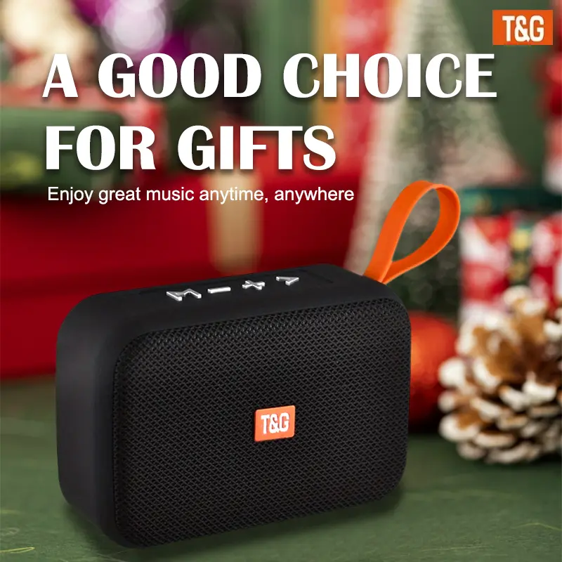 TG506 Portable Mini Wireless Loud Speaker, Cute Little Cube Speaker Music Player, IPX4, Connects to Smartphones/Tablets/TVs, Great Gift for Friends, Enjoying Music Anytime