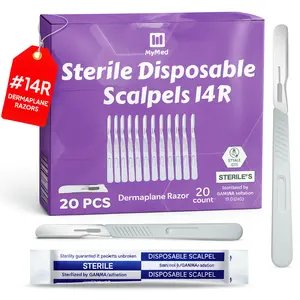14R Disposable Dermaplane Scalpels - Pack of 20 Dermaplane Razors for Women Face Shaving Razors.
