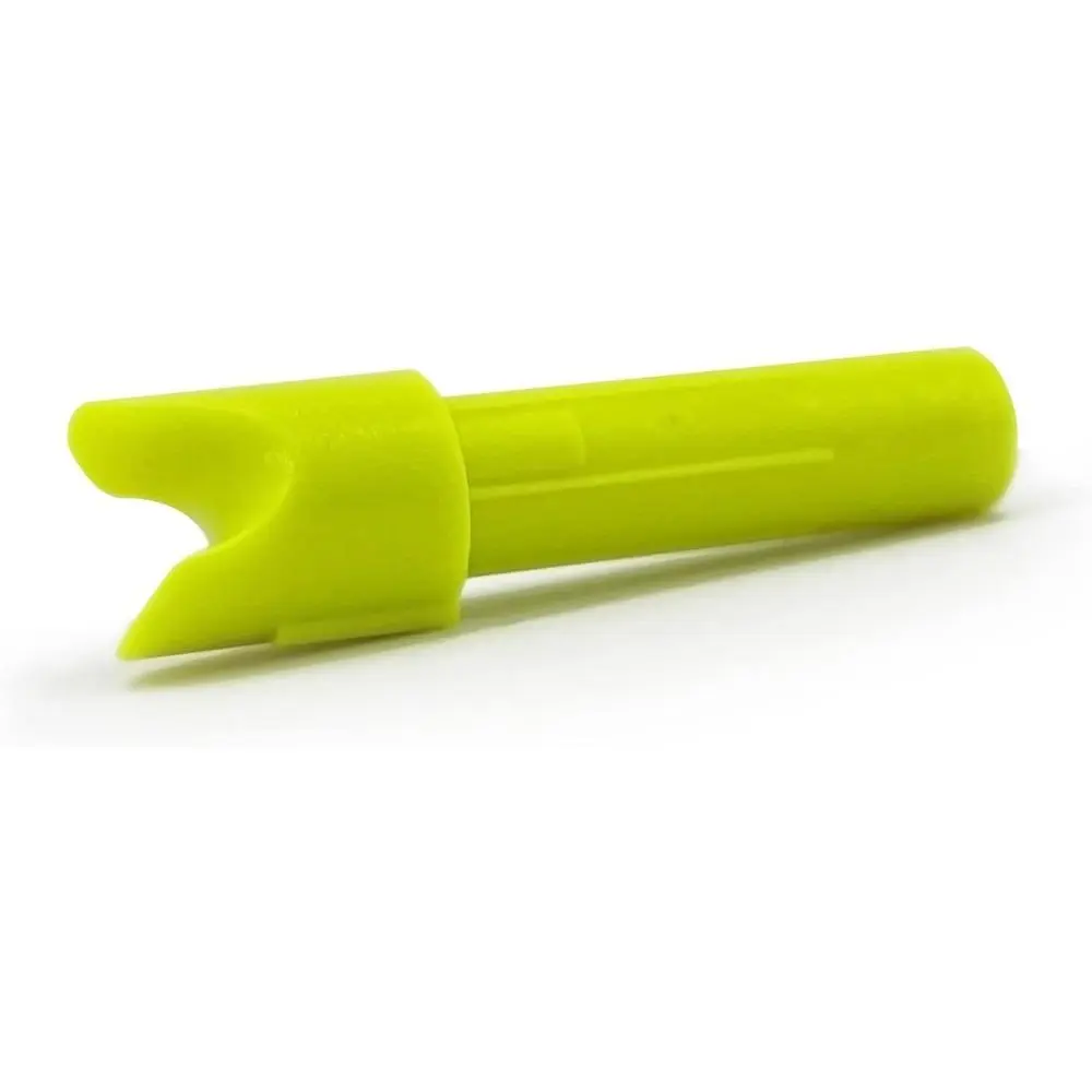 HP Push-in Archery Nocks, 12-Pack in High-Visibility Green, 27 Grain for Bowhunting and Target Shooting, 12 Months Warranty, Set, 27 Grain Weight, Bow Hunt Equipment, Push-In Type, Bow Hunting