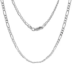 Sterling Silver Figaro 3mm Necklace Bracelet Anklet Chain Italian Italy