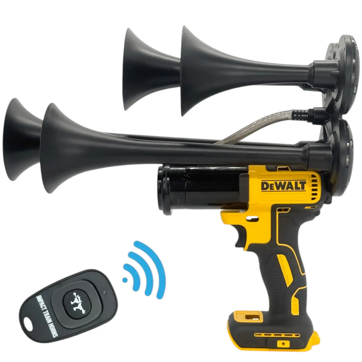 Dewalt Quad Train Horn With Remote Control Dewalt Quad Train Horn With Remote Control