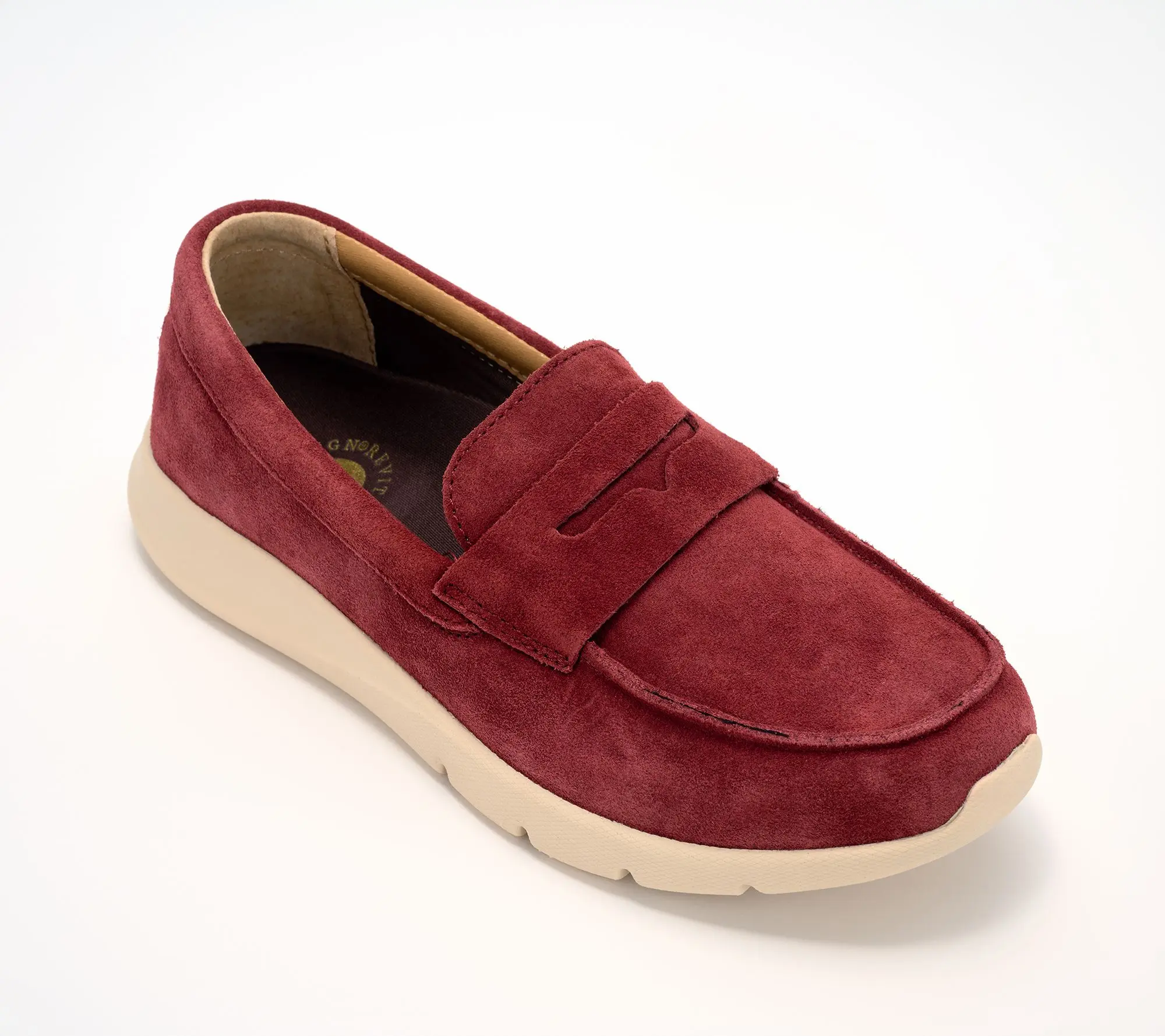 Revitalign Orthotic Suede Slip-Ons - Panorama
