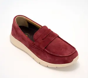Revitalign Orthotic Suede Slip-Ons - Panorama
