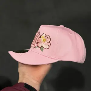 3D Embroidered SnapBack hats - UNIQUE FLOWER AND BUTTERFLY DESIGN STYLISH AND ELEGANT DESIGN