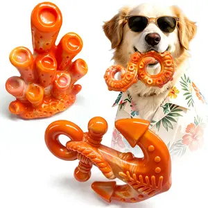 Fuufome 3 Pack Indestructible Dog Chew Toys for Aggressive Chewers Durable Nylon Tough Chew Toys for Medium and Large Dogs Long Lasting Interactive Dog Toys