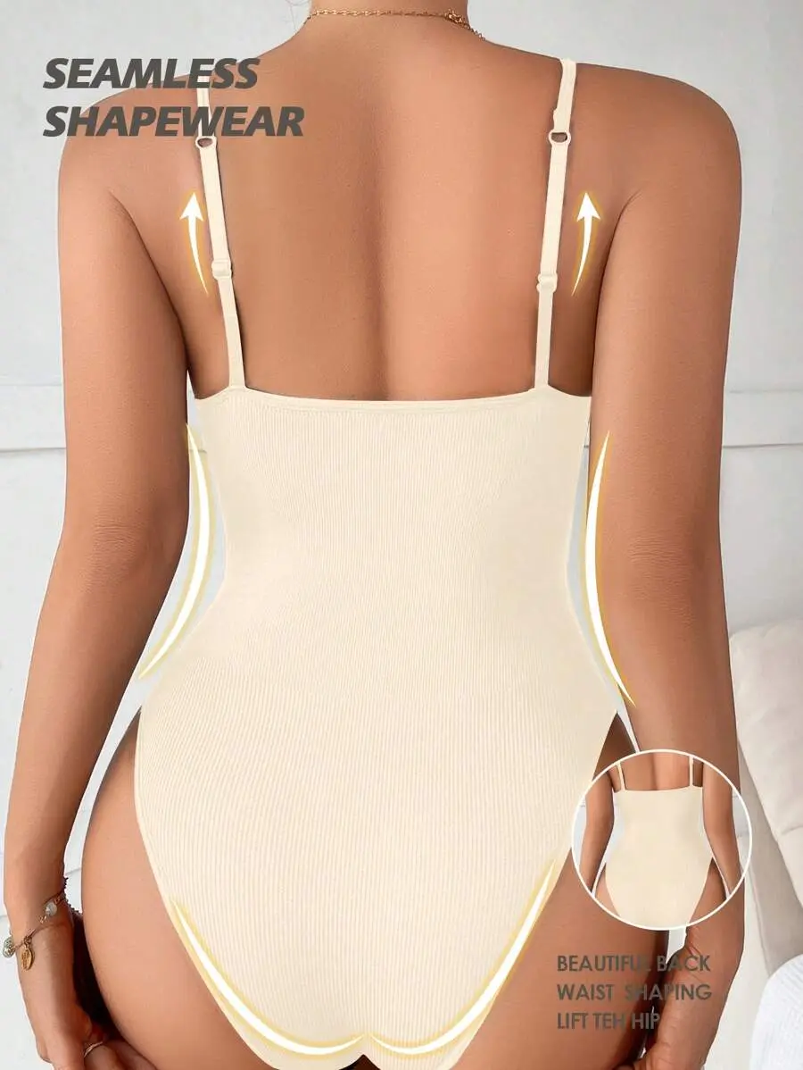 Seamless shaping bodysuit for women