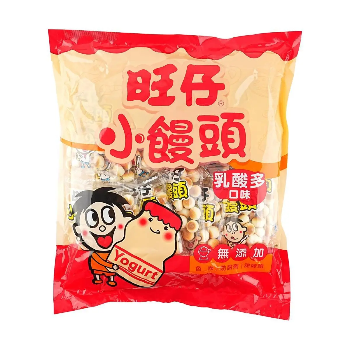 Want Want Milk Flavor Rice Balls Snacks - 320g Bag, Soft & Chewy Toddler & Baby Food, Perfect for Kids' Snack Time