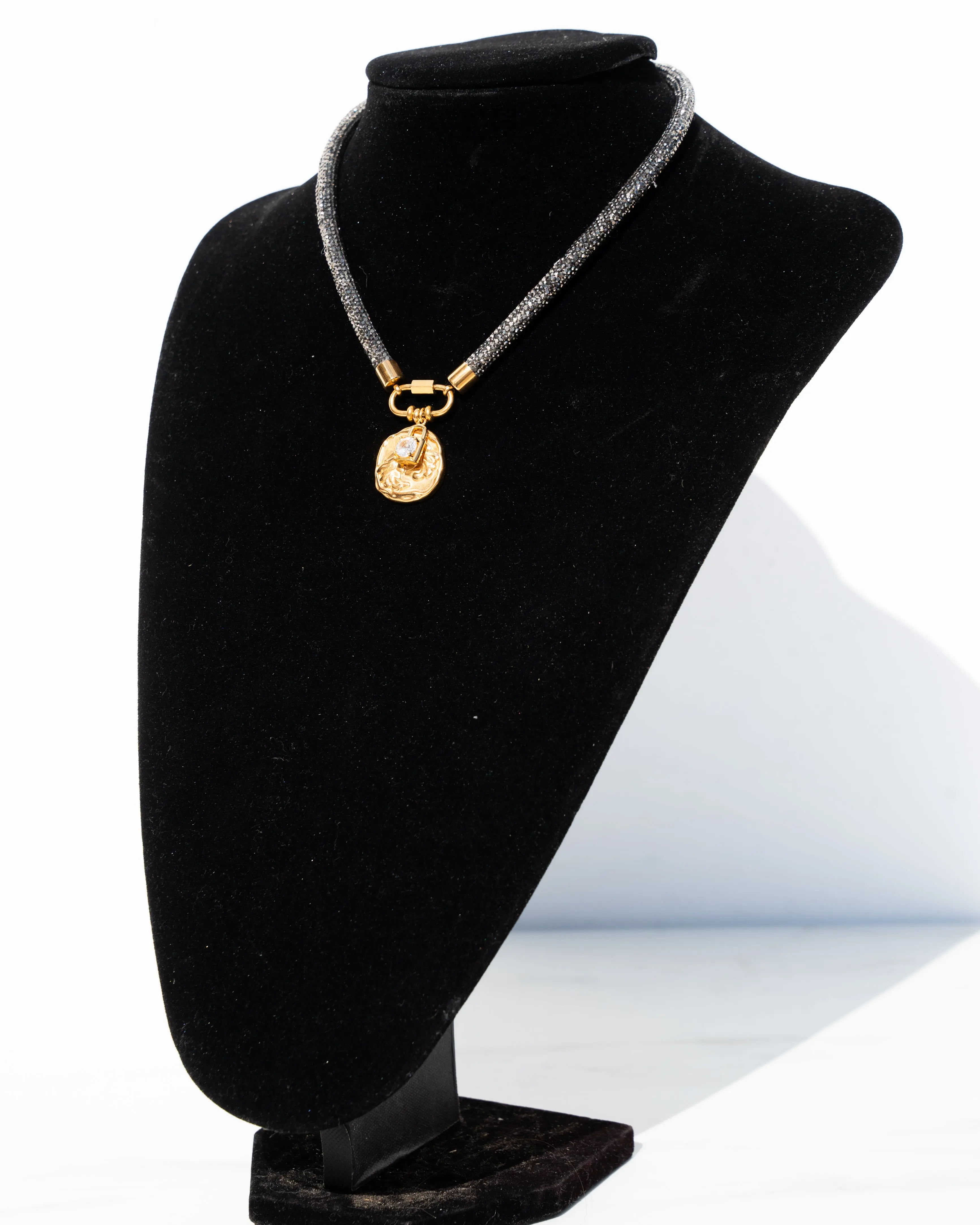 ZODIAC Carabiner Necklace - Gunmetal