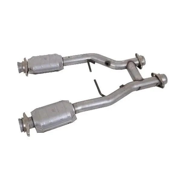 Fits 1996-2004 Mustang GT/Cobra/Mach 1 2.5 Short Mid H Pipe W/Converters-1538