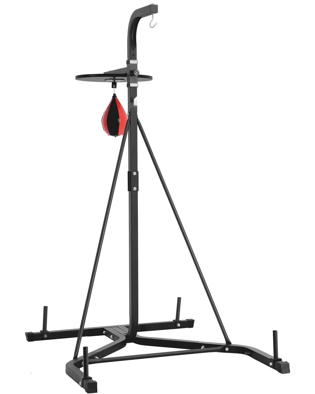 2-In-1 Heavy Duty Punching Bag Frame For Boxing And Fitness Training, Steel Construction, Sturdy Punching Stand With Adjustable Height, Space-Saving Design, Wall Mount Or Floor Stand, Durable Home Gym Equipment