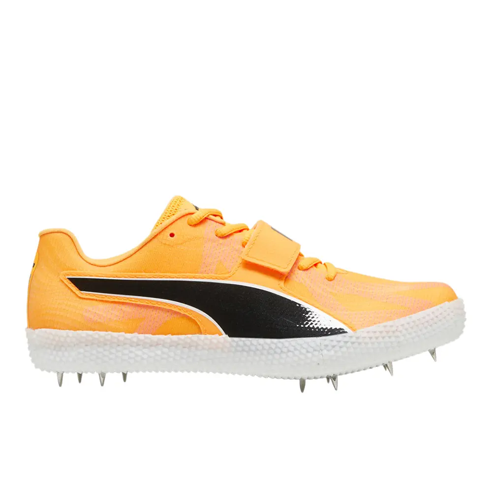PUMA Mens Evospeed High Jump 11 Ultraweave & Field Spikes Running Sneakers Shoes - Orange