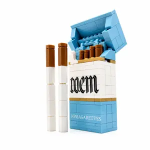 Brick Building Block Cigarette Box Display Model Collectible Desk Decor Gift