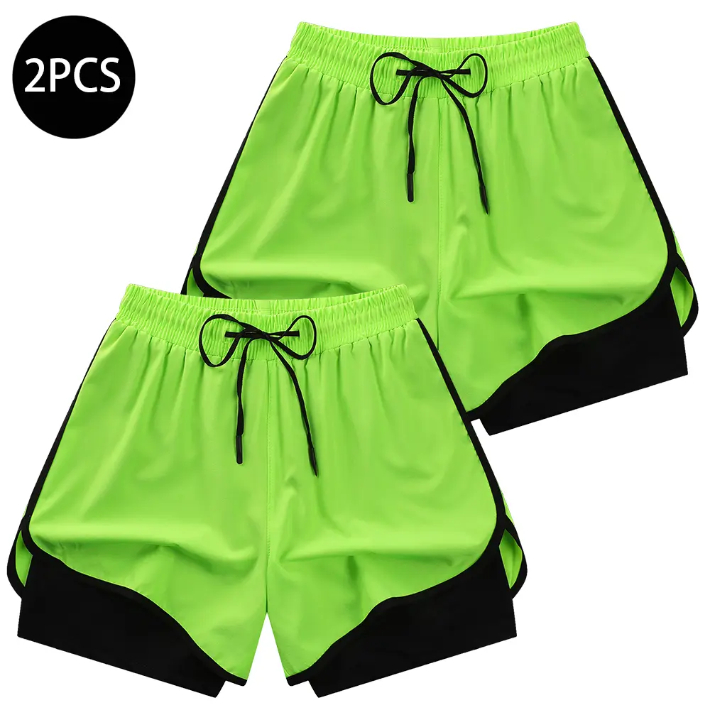 2 pieces fluorescent green