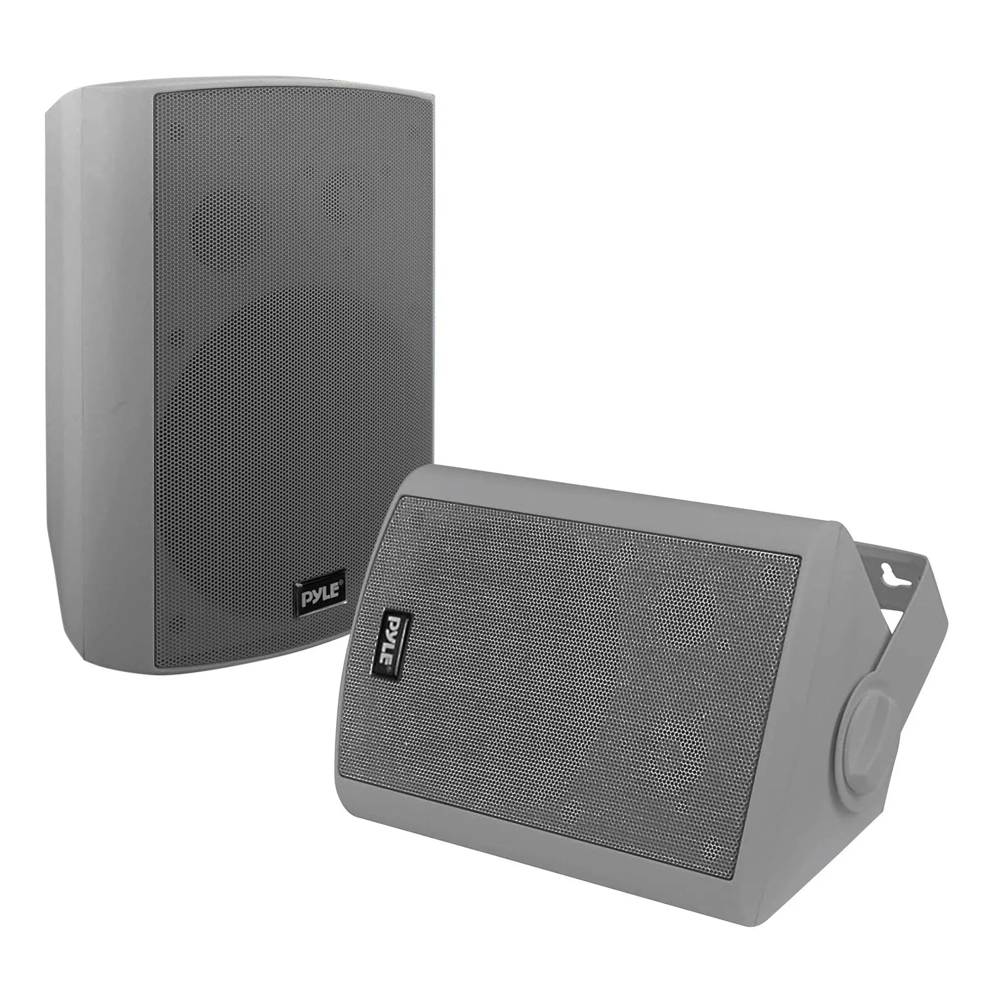 Pyle 6.5" Wireless Bluetooth Wall Mount Speaker System for Indoor Outdoor Use, Gray Pyle 6.5" Wireless Bluetooth Wall Mount Speaker System for Indoor Outdoor Use, Gray