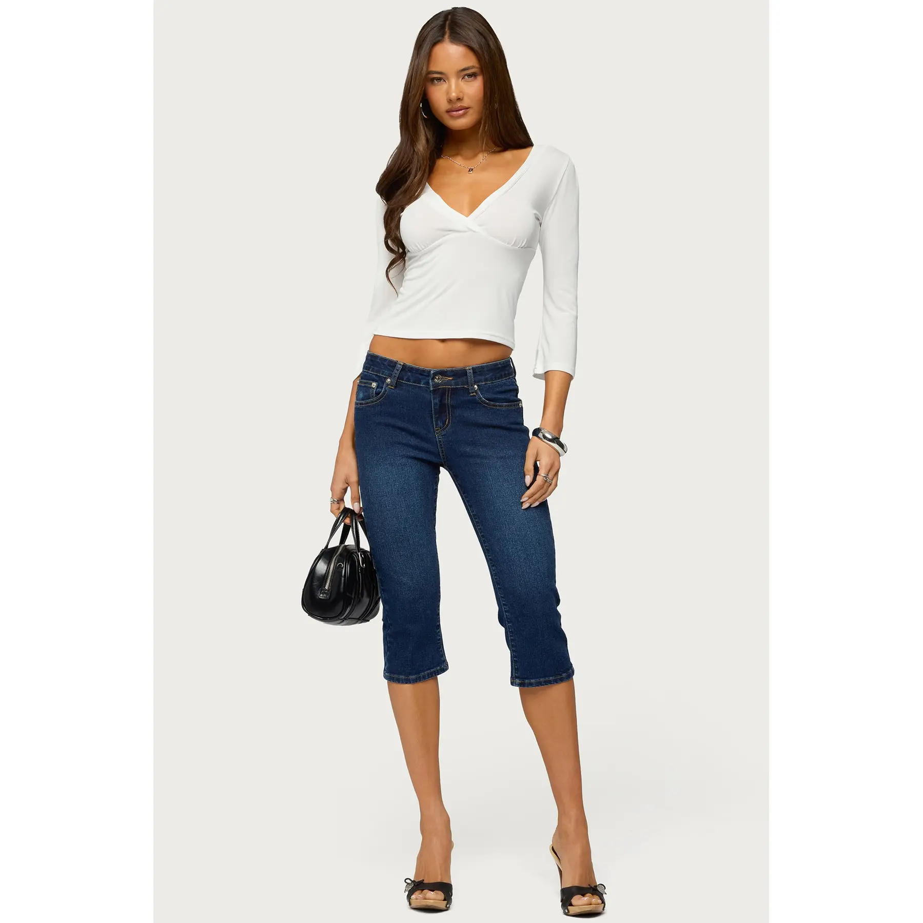 Fifer Low Rise Capri Jeans