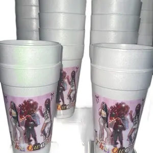 Custom Styrofoam Cups with Unique Design - Personalized Drinkware Option